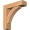 Ekena Millwork Thorton Block Smooth Bracket w/ Offset Brace, Western Red Cedar, 5 1/2"W x 20"D x 20"H BKT0604X20X20THR05SWR - alternate 1